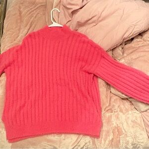 Jessica Simpson Vibrant Pink Turtleneck Sweater